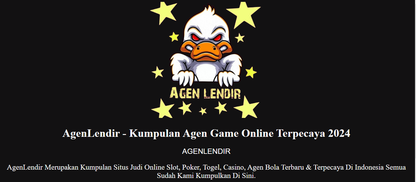 Your Agenlendir Unveiled: Your Partner in Poker, Slots, and Togel Success